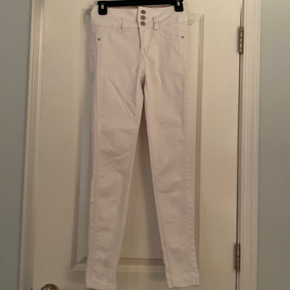YMI, white skinny jeans, size 3